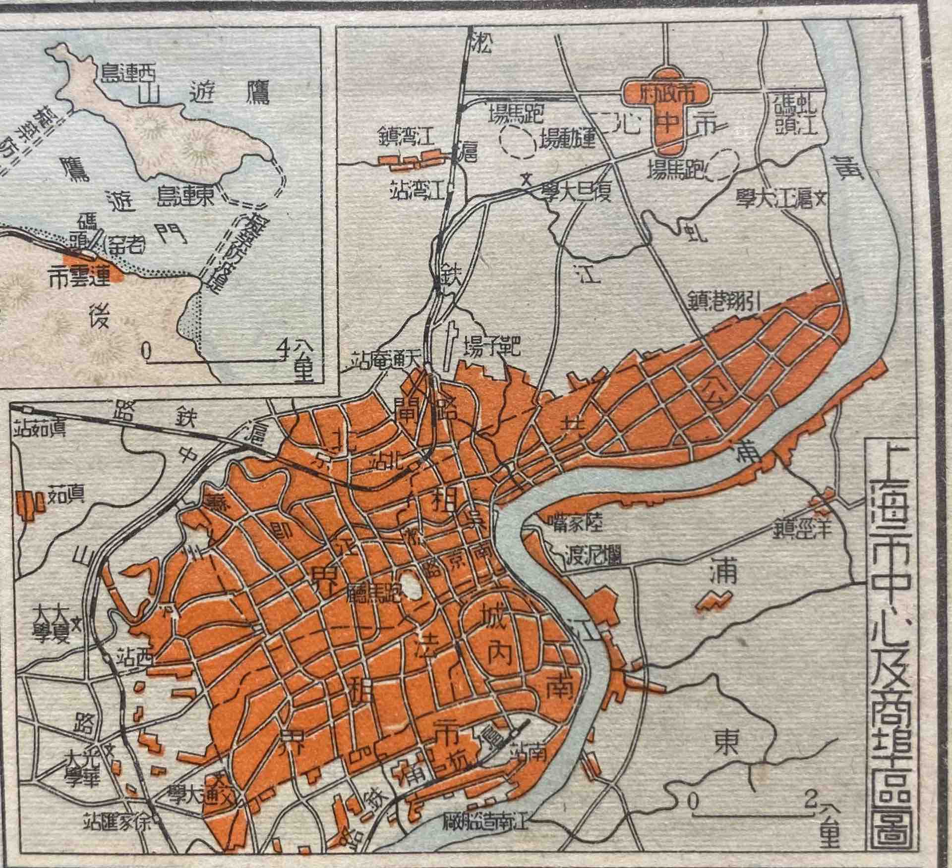 雨天欣赏1949年前的地图上海属于我们大江苏